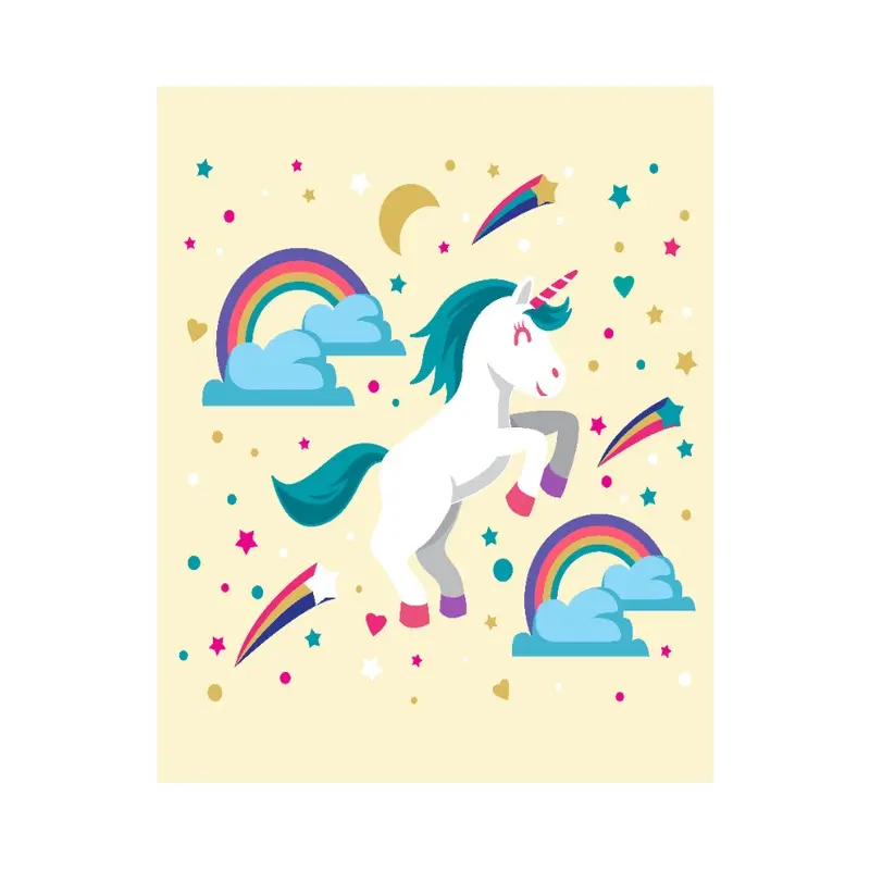 Unicorn With Rainbow Canvas Print