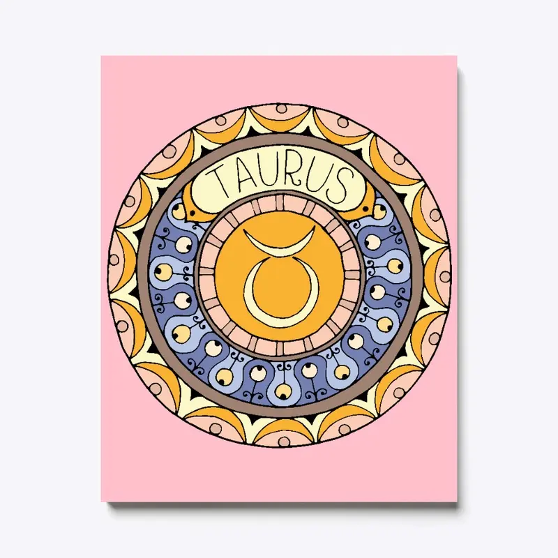 Horoscope Sign  Taurus  Canvas Print