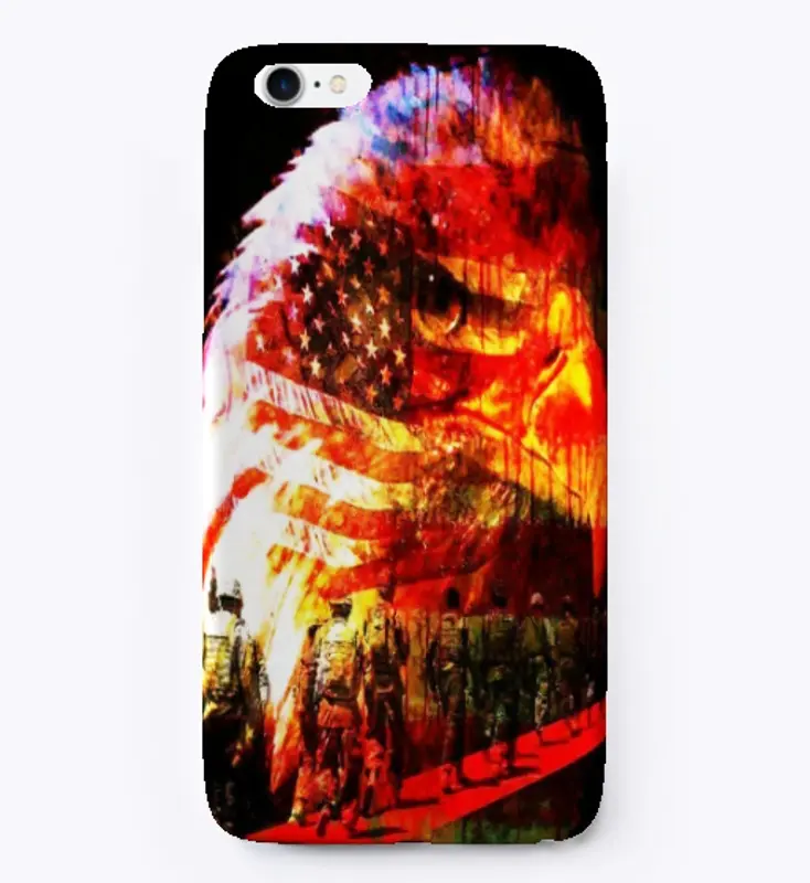 American Flag Bald Eagle iPhone Case